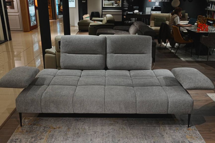 Диван итальянский Nicolettihome Soul W230 темно-серый двухместный