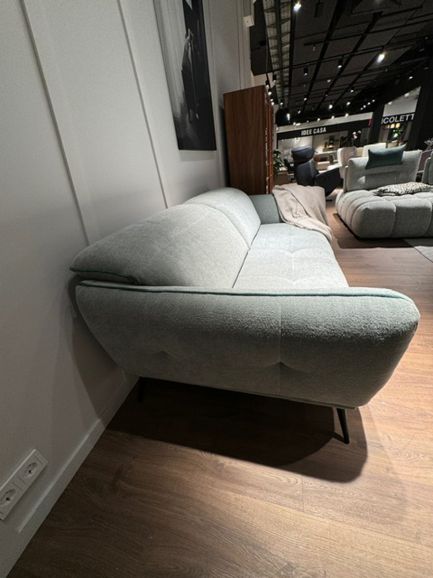 Диван итальянский Nicolettihome Spritz W208 серый двухместный