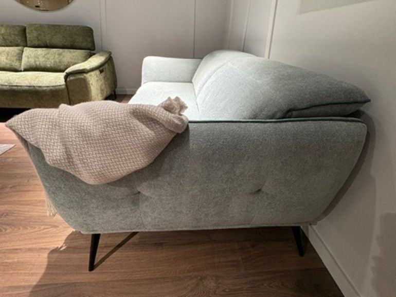 Диван итальянский Nicolettihome Spritz W208 серый двухместный