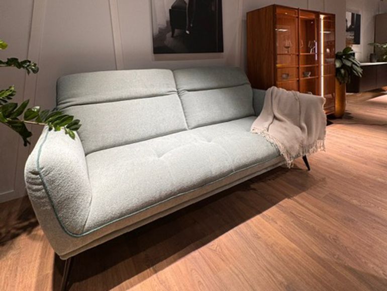 Диван итальянский Nicolettihome Spritz W208 серый двухместный
