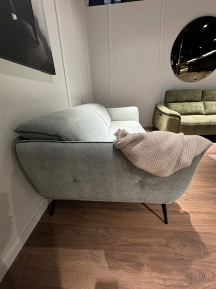 Диван итальянский Nicolettihome Spritz W208 серый двухместный