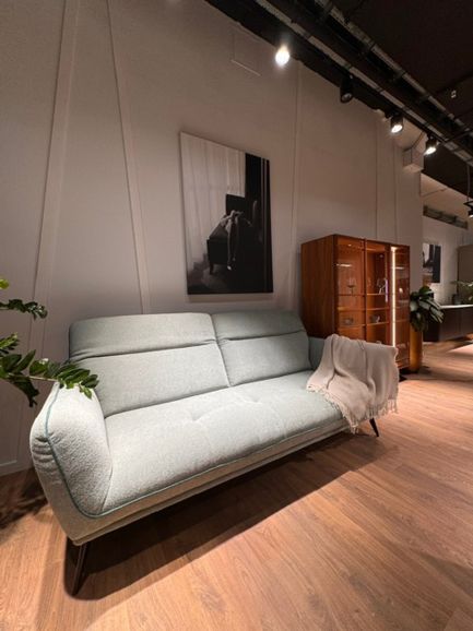 Диван итальянский Nicolettihome Spritz W208 серый двухместный