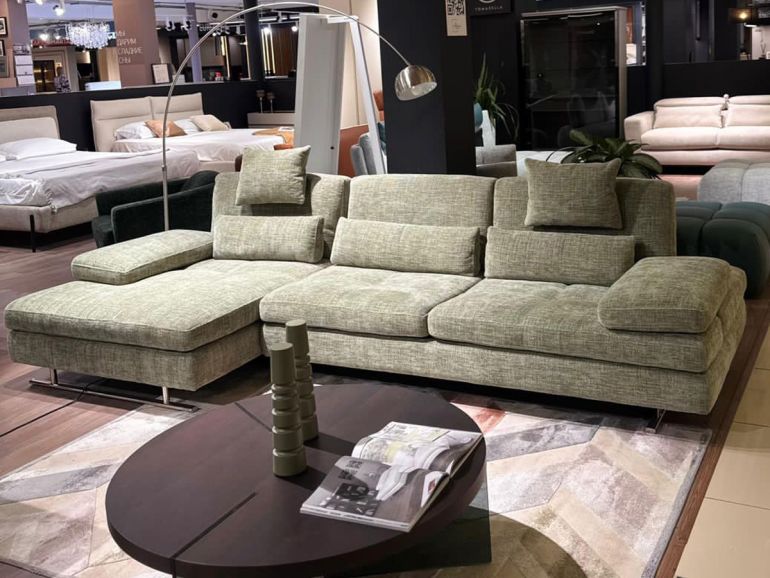 Диван итальянский Nicolettihome Serena - ткань, зеленый
