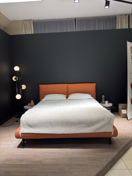 Кровать Noctis London 025 H17 180 рогожка рыжая