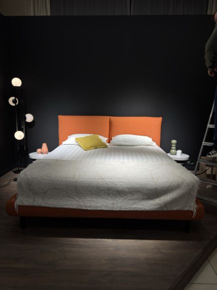 Кровать Noctis London 025 H17 180 рогожка рыжая