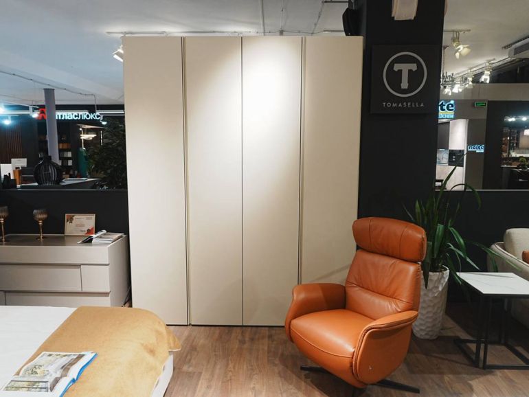 Шкаф платяной четырехдверный Tomasella Smart W196 бежевый