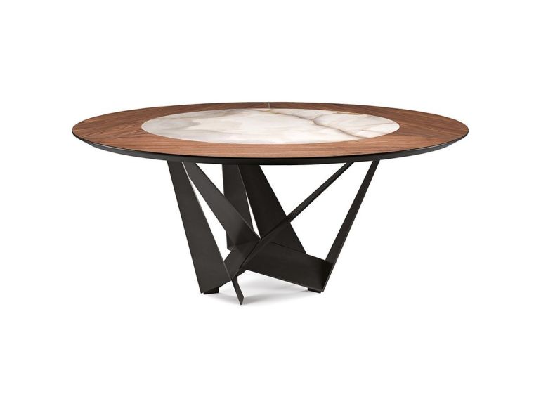 Стол обеденный Cattelan Italia Scorpio Ker-Wood Round