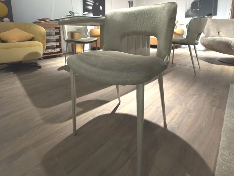 Стул Tomasella Dora W52 велюр, металл Palladio